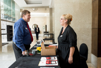 Gary Pitman and Nan Loots at RefComm Mumbai