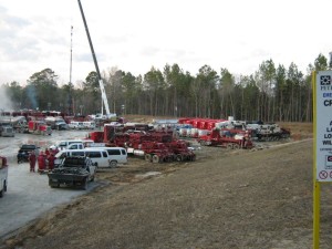 Multi-stage frac in shale play