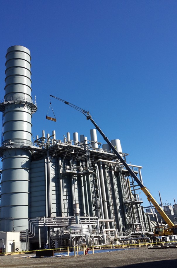 Loading SCR module via Crane