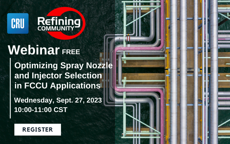 Webinar - Optimizing Spray Nozzle and Injector Selection in FCCU Applications