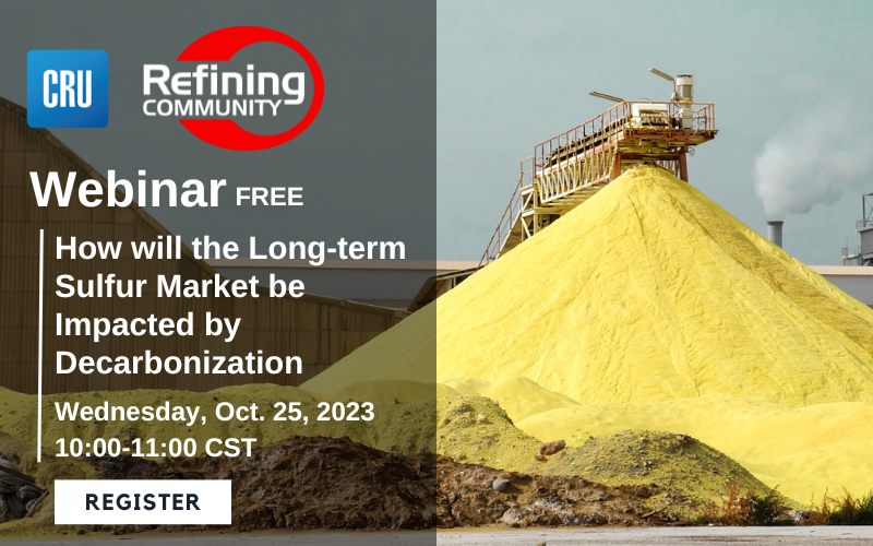 Learn How Decarbonization Will Impact the Long Term Sulfur Market